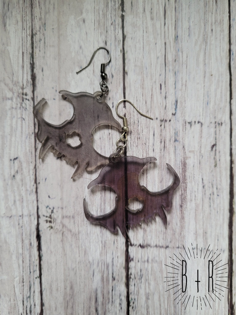 Cat Skull Earrings