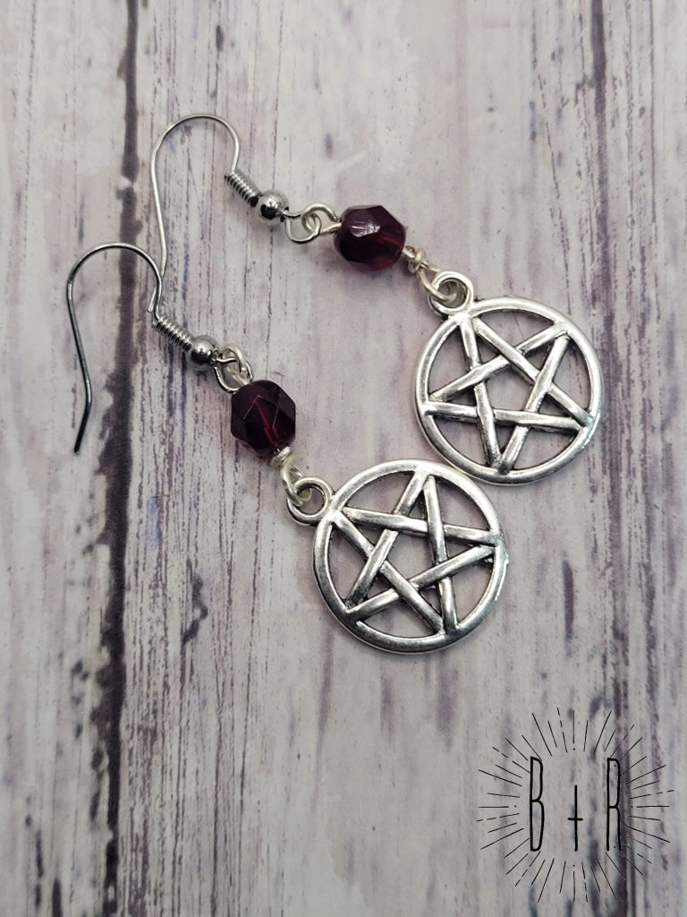 Pentacle Earrings